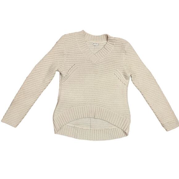 Paper Denim & Cloth Womens Oversized Minimalist Chunky Knit Wool Sweater XS - Picture 3 of 6